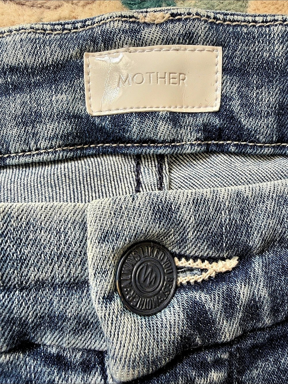 Mother The Insider Crop Step Fray Women's Skinny Jeans in Blue